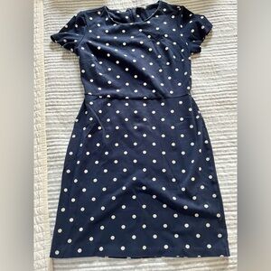 Old Navy Blue Polka Dot Dress - Size Medium